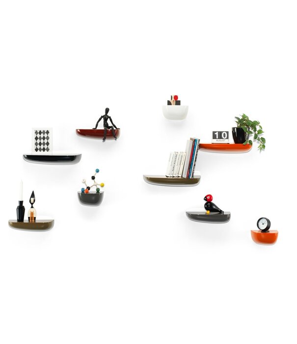 Vitra  Vitra - Corniches Shelves oranje  Set van 3