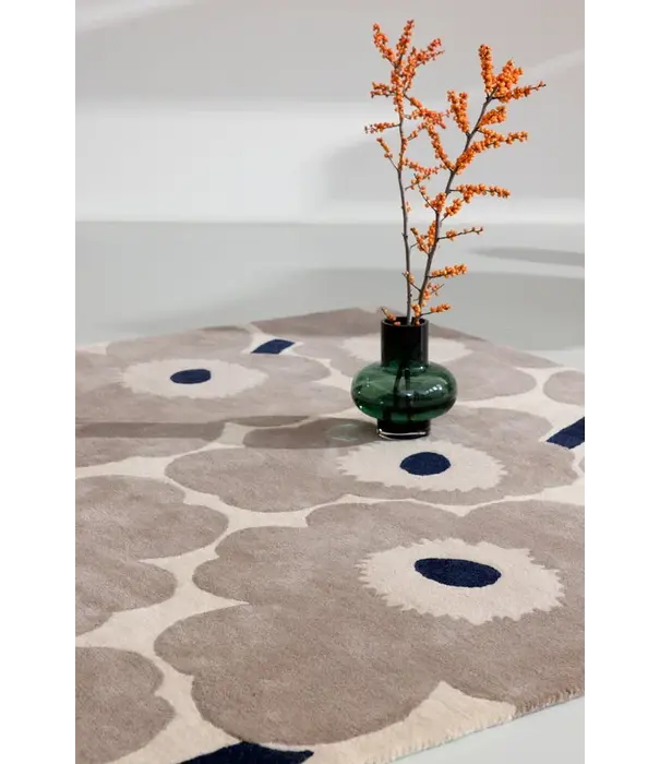 Marimekko Marimekko Unikko Vloerkleed wol greige