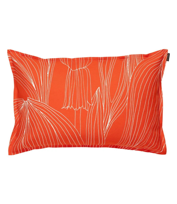 Marimekko Marimekko Kukat Puhkeavat Pillow Cover tomato - white 40 x 60