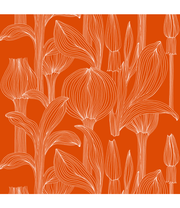 Marimekko Marimekko Kukat Puhkeavat Kussenhoes tomato - white 40 x 60