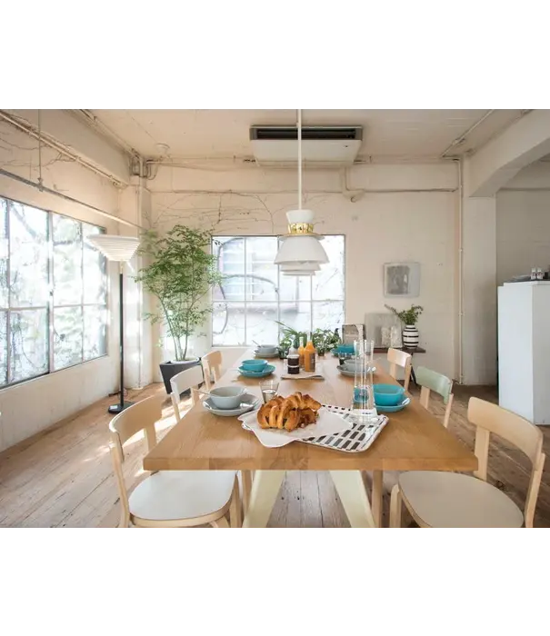 Artek  Artek - Aalto Chair 69 Berken-wit gelamineerd