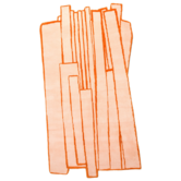 Haus Üger Contour Orange Unique Vloerkleed