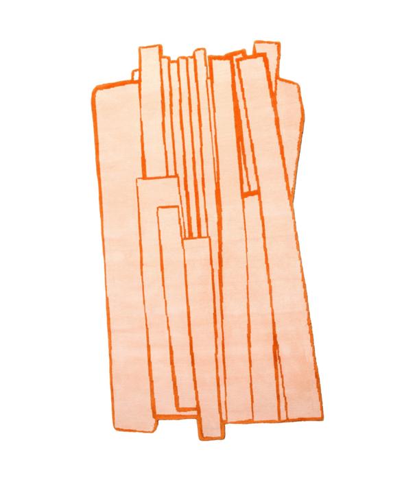 Haus Üger Haus Üger Contour Orange Unique Vloerkleed