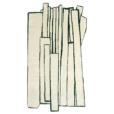 Haus Üger Contour Green Unique Rug