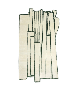 Haus Üger Contour Green Unique Rug