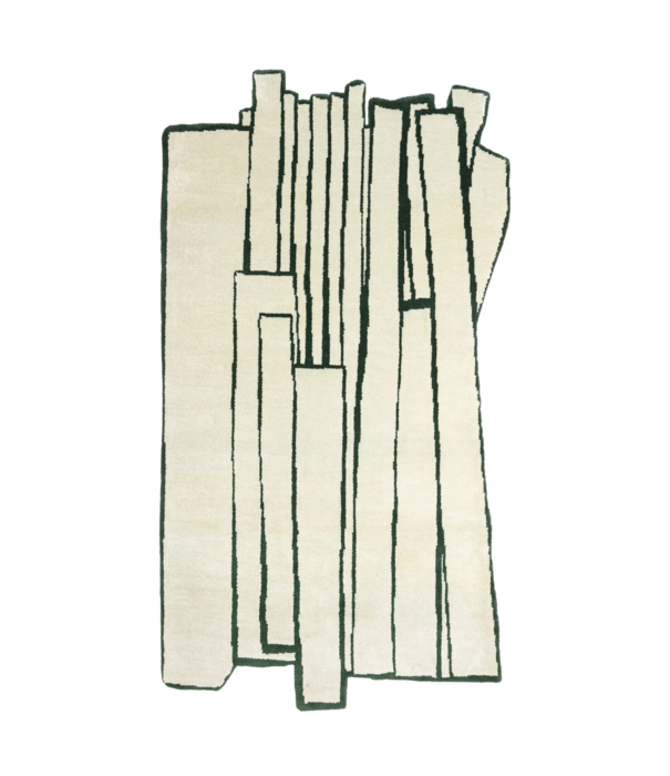 Haus Üger Haus Üger Contour Green Unique Rug