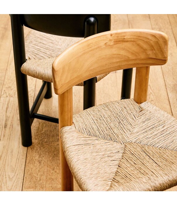 Gubi  Gubi Daumiller Side Chair black pine / paper cord