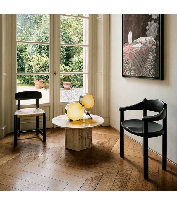 Gubi  Gubi Daumiller Side Chair black pine / paper cord