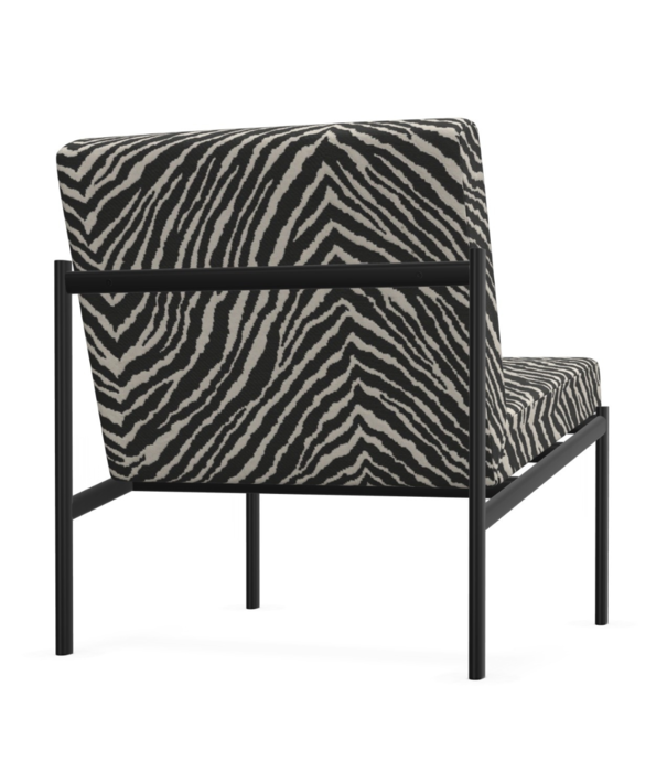 Artek  Artek Kiki Lounge Chair black, Artek Zebra fabric