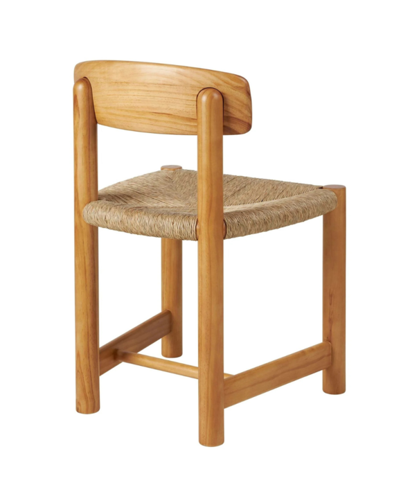 Gubi  Gubi Daumiller Stoel goud grenen / biezen koord