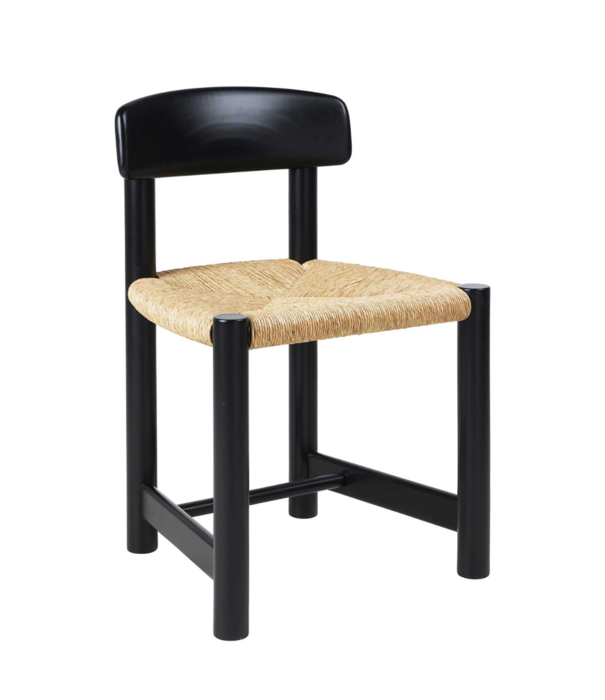 Gubi  Gubi Daumiller Side Chair black pine / paper cord