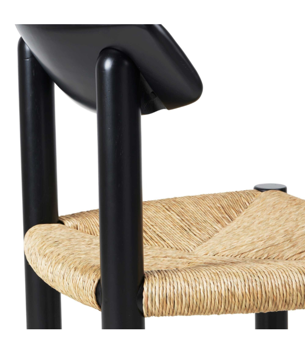 Gubi  Gubi Daumiller Side Chair black pine / paper cord