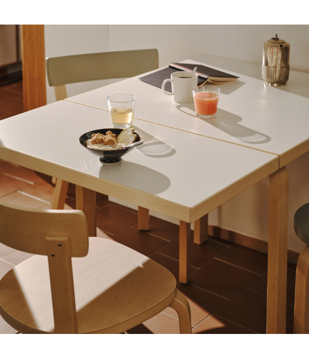 Artek  Artek - Aalto Chair 69 Berken-wit gelamineerd