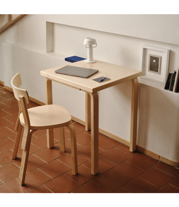 Artek  Artek - Aalto Chair 69 Birch-white laminate