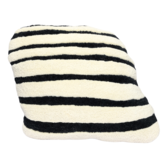 Haus Üger Bonbon Cushion – Offwhite with Black Stripes