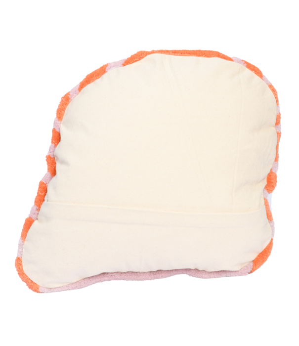 Haus Üger Haus Üger Bonbon Kussen – Oranje met roze strepen