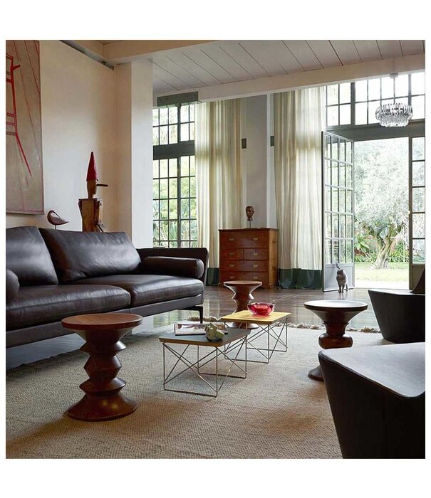 Vitra  Vitra Eames Stools Model C chestnut