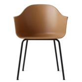 Audo Harbour Dining Chair Khaki, black tube base