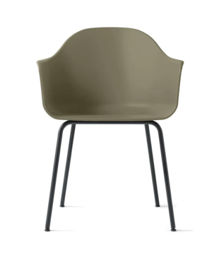 Audo Harbour Armstoel Olive, zwart tube poten / Sale
