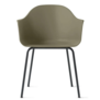 Audo Harbour Eetkamerstoel Olive, zwart tube poten