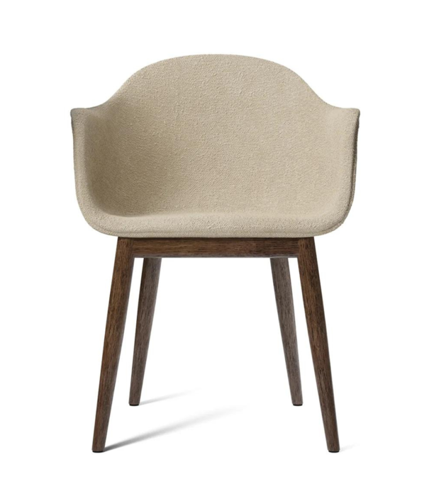 Audo  Harbour Dining chair Boucle 02, dark oak base