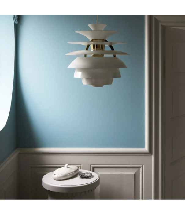 Louis Poulsen  PH  Snowball Pendant dusty blue, brass