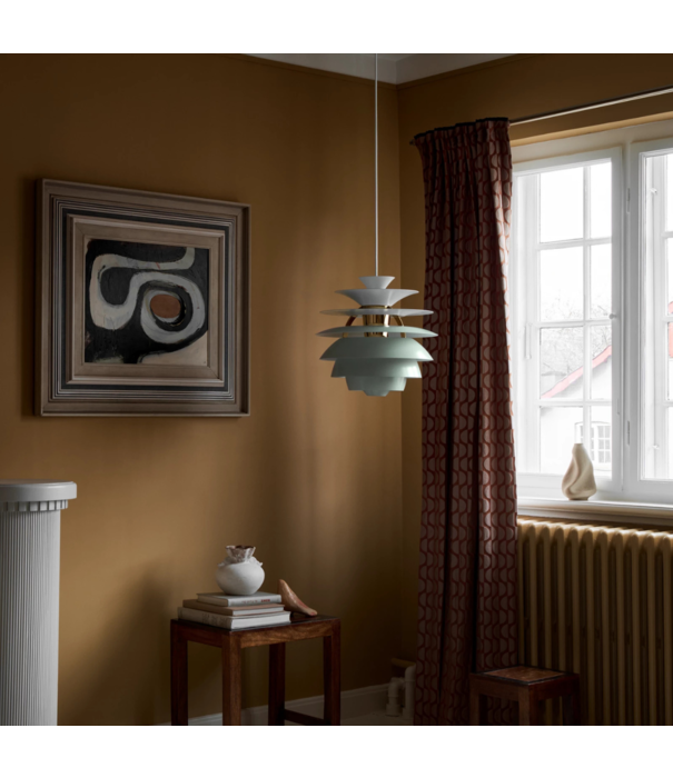 Louis Poulsen  PH Snowball Hanglamp dusty green, brass
