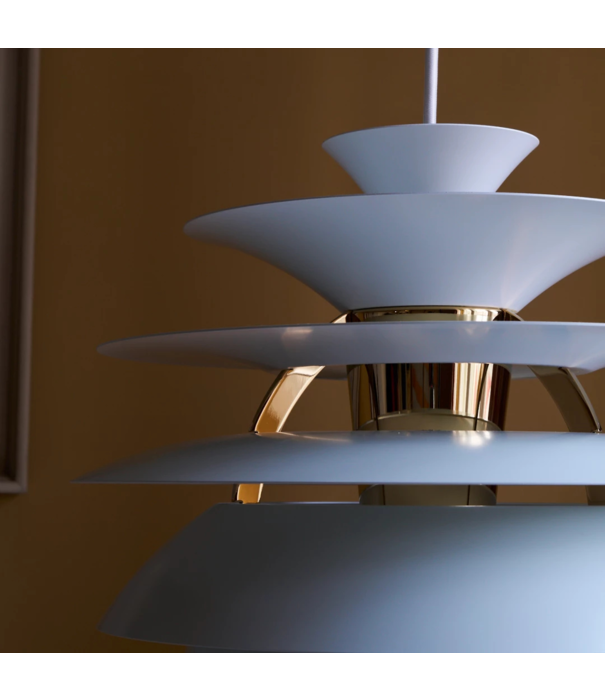 Louis Poulsen  PH  Snowball Pendant dusty blue, brass