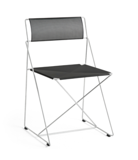 Hay X-Line Chair galvanised base, black