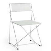 Hay X-Line Chair galvanised base, chalk white
