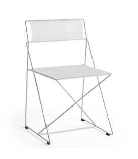 Hay X-Line Chair galvanised base, chalk white