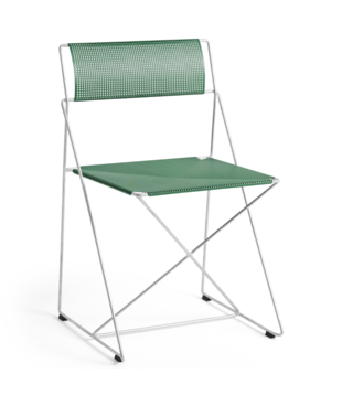 Hay X-Line Chair galvanised base, leek green