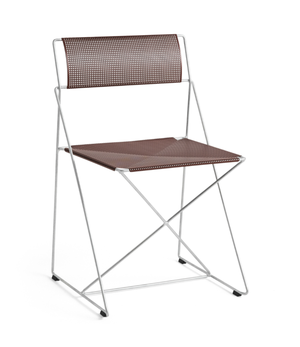 Hay  Hay X-Line Chair galvanised base, iron red
