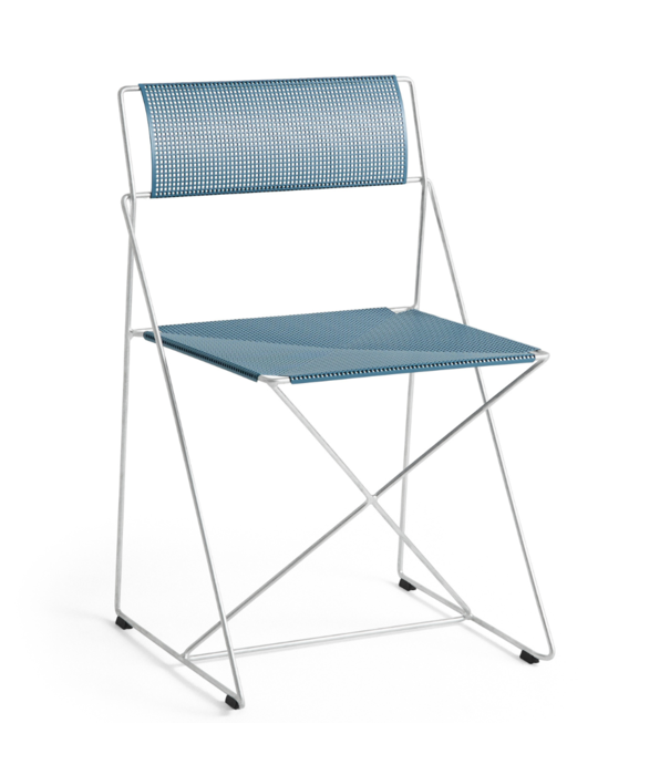 Hay  Hay X-Line Chair galvanised base, powder blue