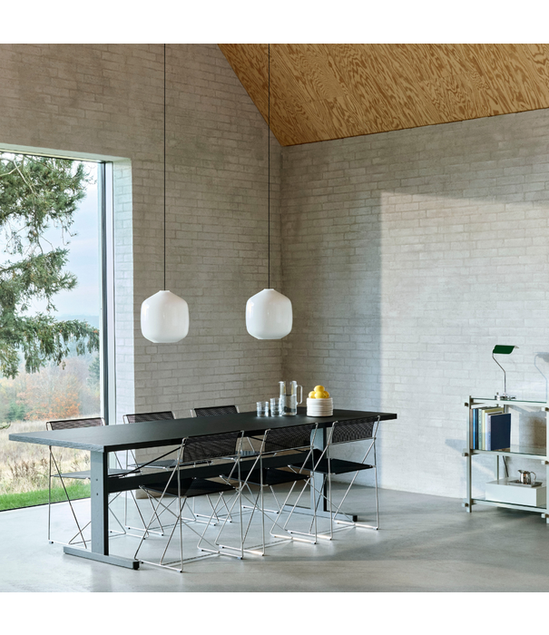 Hay  Hay X-Line Stoel Indoor chromed onderstel, moss