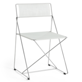 Hay X-Line Chair Indoor chromed base, chalk white