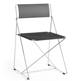 Hay X-Line Chair Indoor chromed base, black
