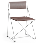 Hay X-Line Stoel Indoor chromed onderstel, iron red