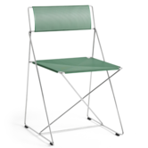 Hay X-Line Stoel Indoor chromed onderstel, leek green