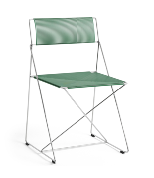 Hay X-Line Stoel Indoor chromed onderstel, leek green