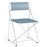 Hay X-Line Stoel Indoor chromed onderstel, powder blue