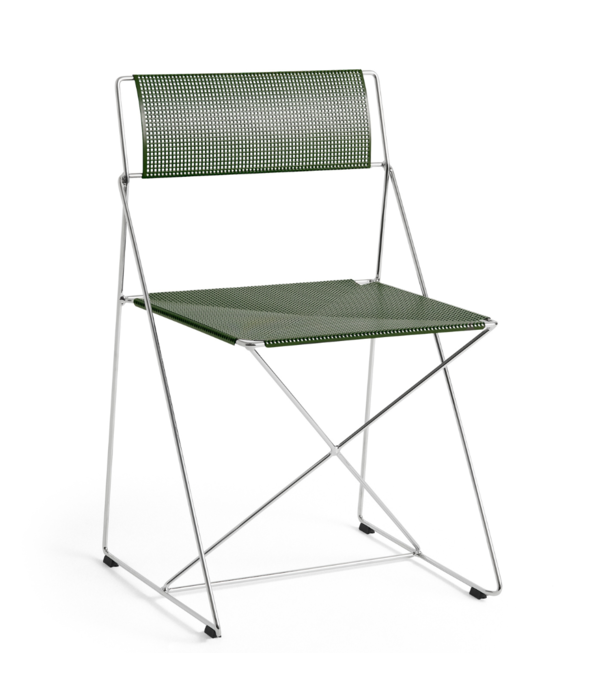 Hay  Hay X-Line Stoel Indoor chromed onderstel, autumn green