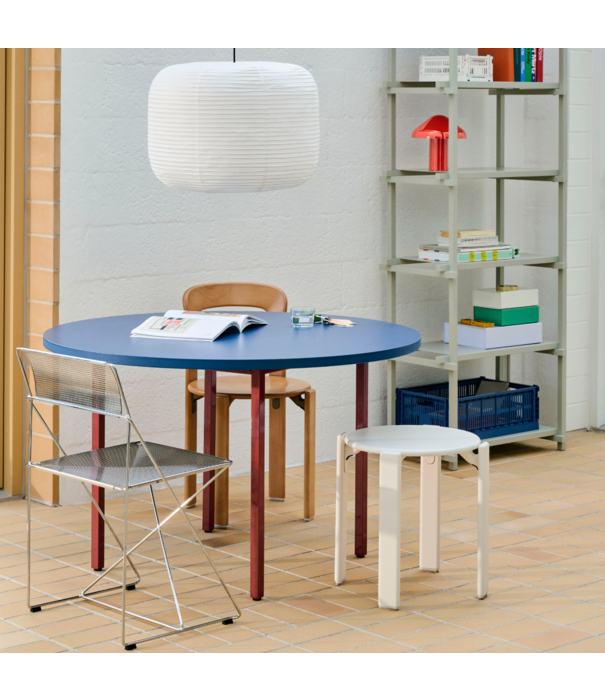 Hay  Hay X-Line Chair Indoor chromed base, chalk white