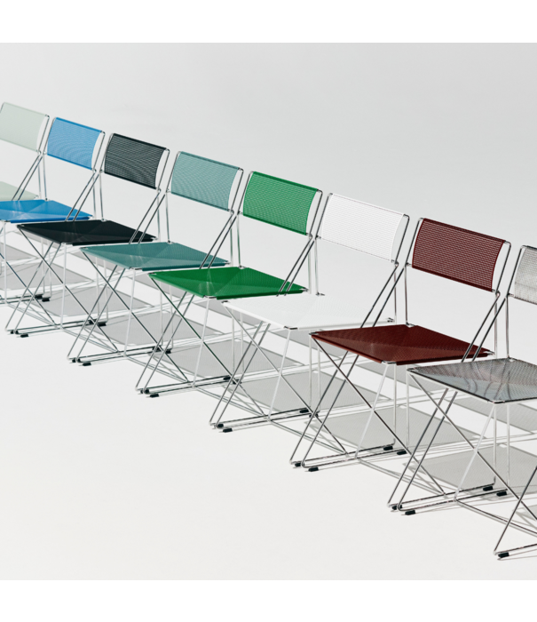 Hay  Hay X-Line Stoel Indoor chromed onderstel, zwart