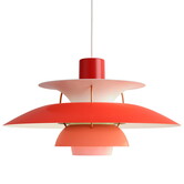 Louis Poulsen PH 5 Pendant hues of red