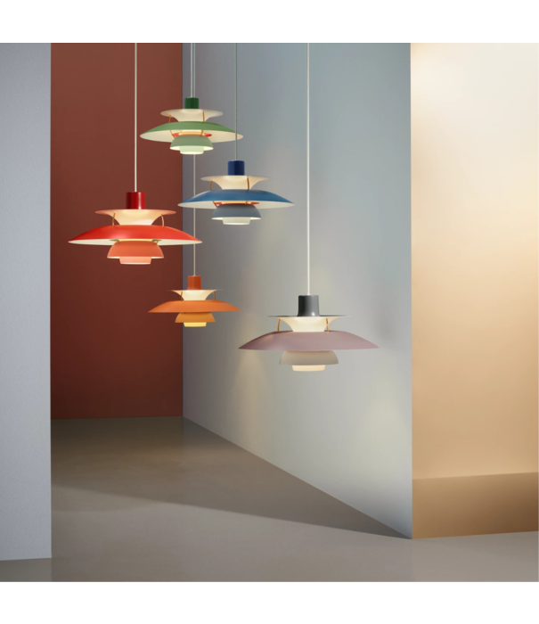 Louis Poulsen  PH5 Hanglamp hues of grey 50cm