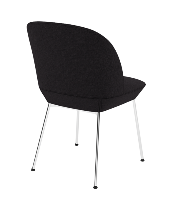 Muuto  Muuto Oslo Side Chair Ocean 03 black, chrome steel base