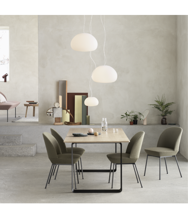 Muuto  Muuto Oslo Side Chair Ocean 08 grey, chrome steel base