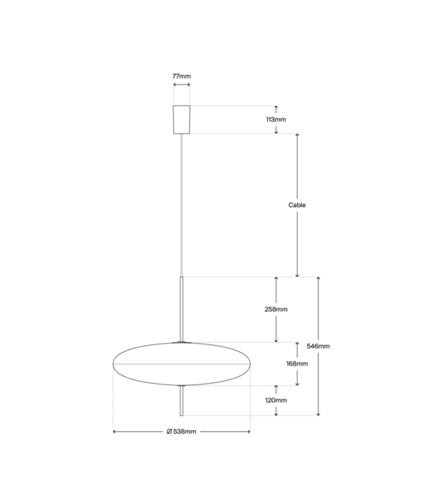 Astep  Astep Model 2065 Hanglamp champagne, Special Edition