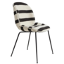 Gubi Beetle Dining Chair Karakorum Stripe, black conic base